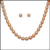 Single Line Peach Pearl Set- PMJ-3 - Click here to View more details about this Product